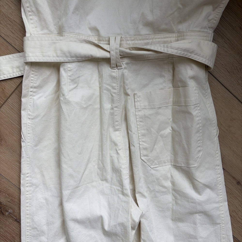 Polo Ralph Lauren Cream Utility  Safari Belted Womens Size 2 Wide Leg Jumpsuit - Picture 10 of 10
